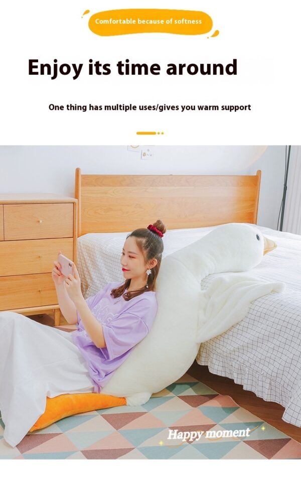 Cute Big White Geese Pillow Plush - Image 3